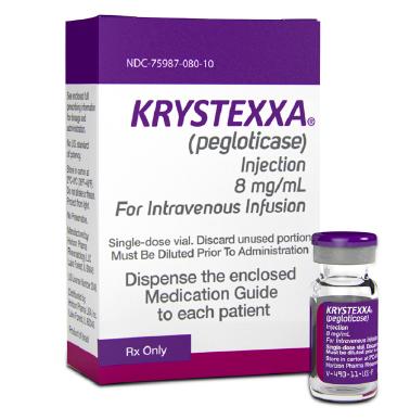 Krystexxa（Pegloticase）获得美国FDA批准，联合甲氨蝶呤用于改善痛风症状治疗
