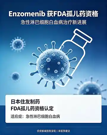 可愈有道_出国看病_日本住友制药 Enzomenib 获FDA急性淋巴细胞白血病孤儿药资格 &mdash; ORR达57%