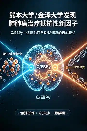 可愈有道_出国看病_熊本大学/金泽大学发现肺癌治疗抵抗性新因子 C/EBP&gamma; &mdash; 连接EMT与DNA修复的"核心枢纽"